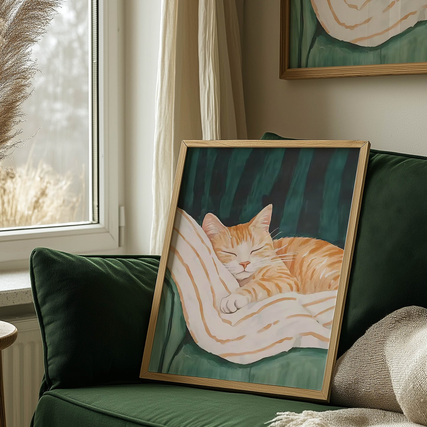 Napping Orange Cat