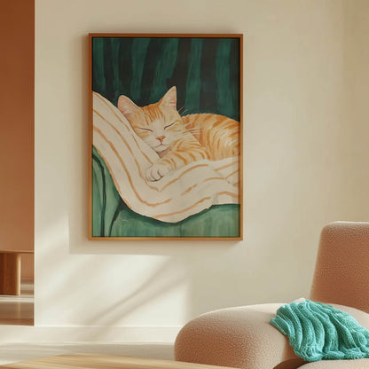 Napping Orange Cat