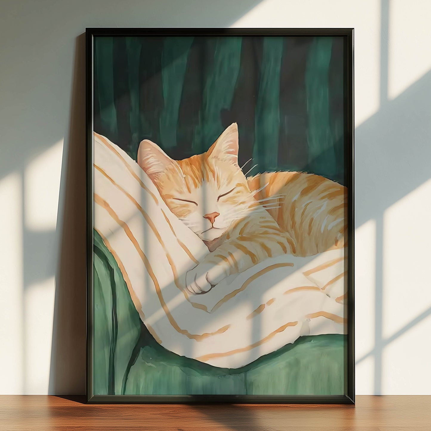 Napping Orange Cat
