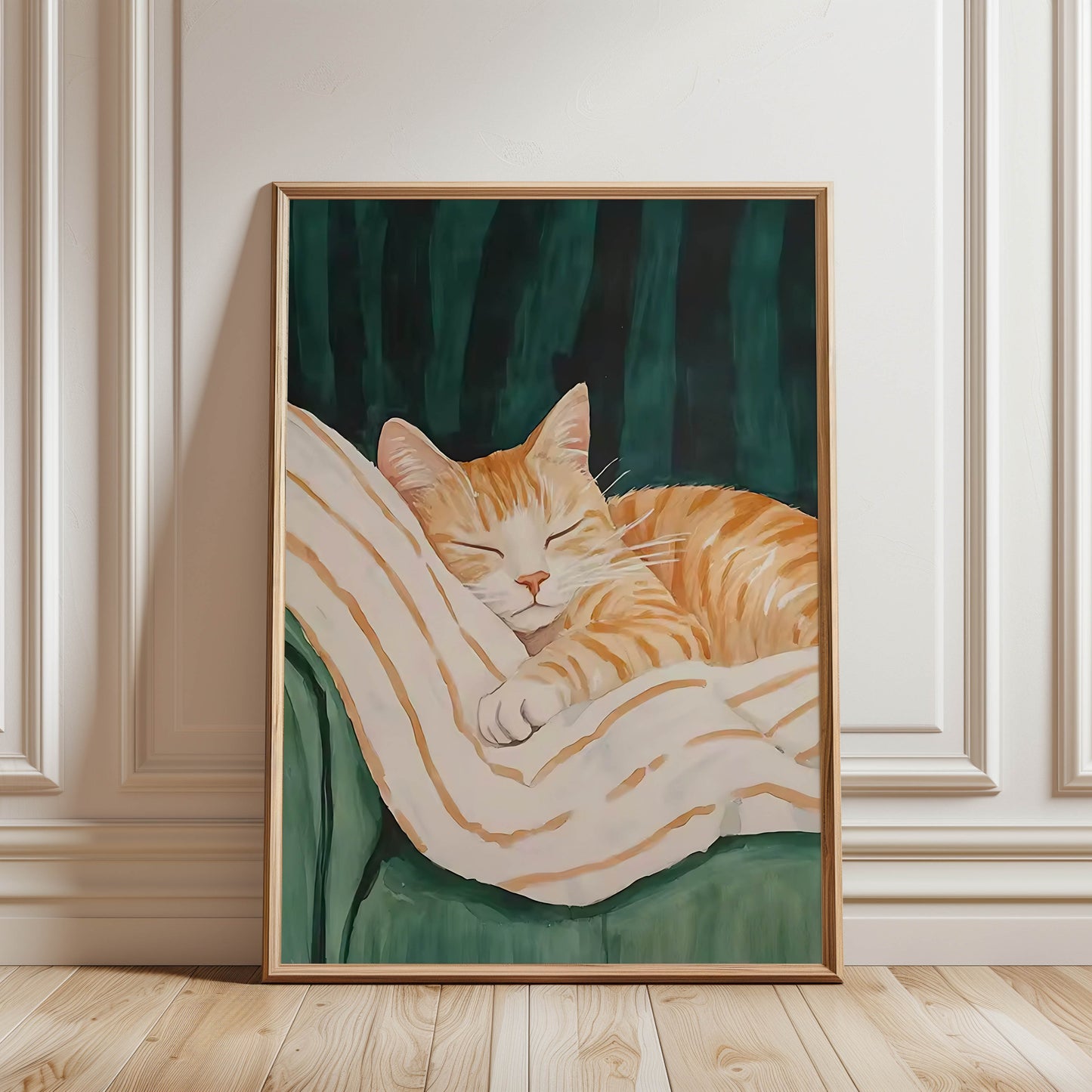 Napping Orange Cat