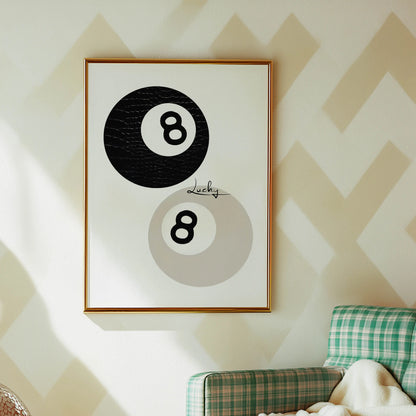 Leopard Lucky 8 Ball