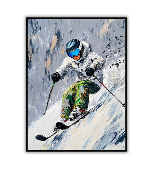 Skiing In Motion