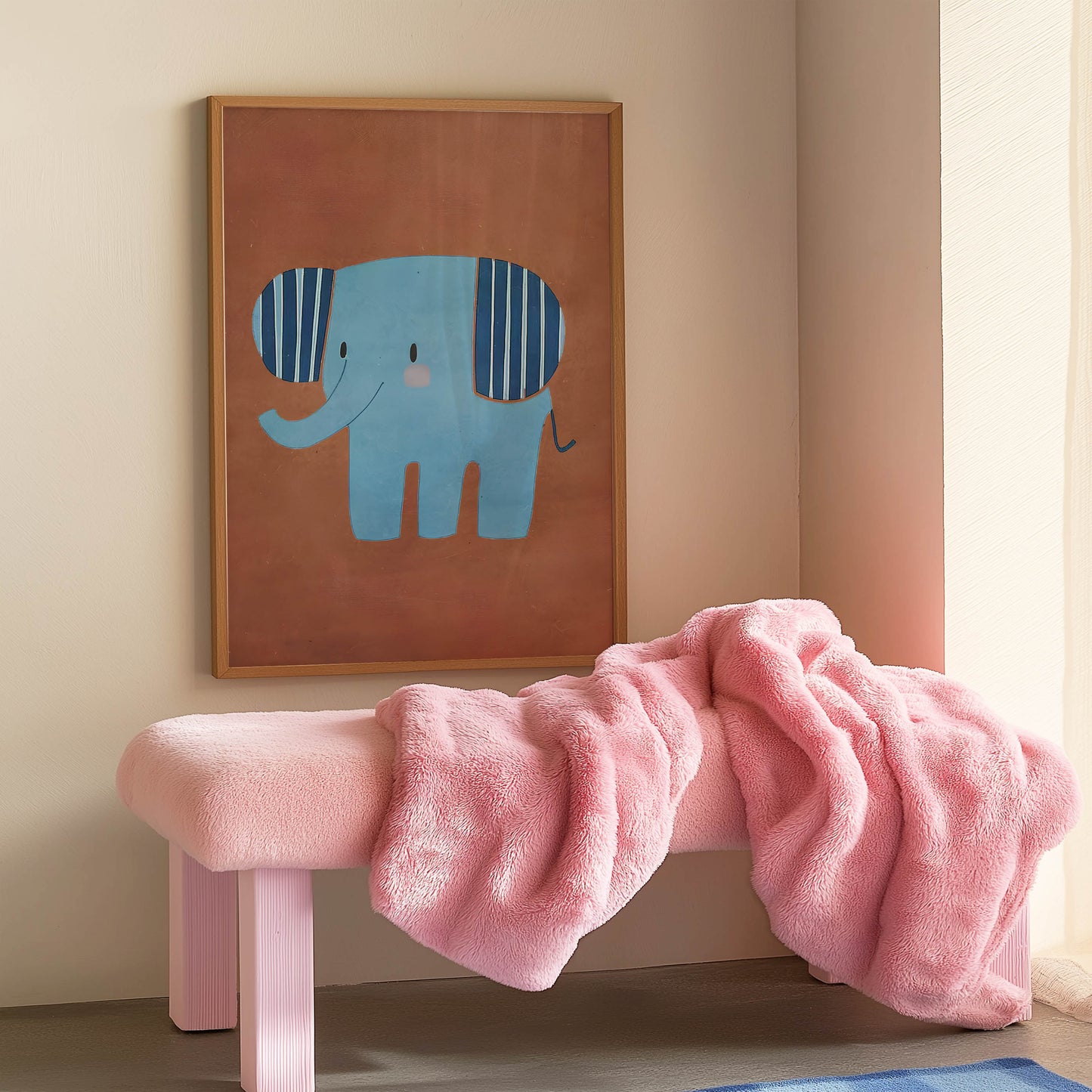 Blue Striped Elephant