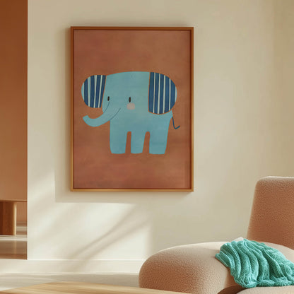 Blue Striped Elephant