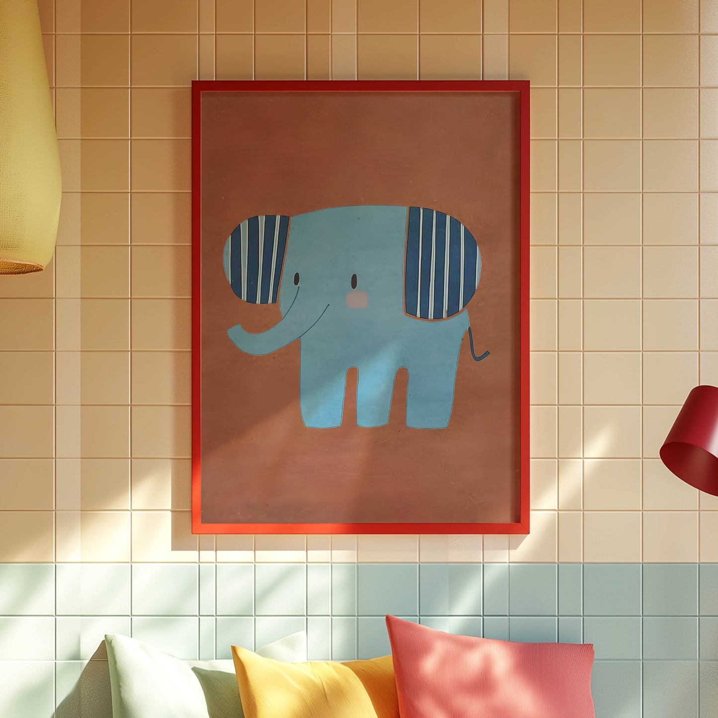 Blue Striped Elephant