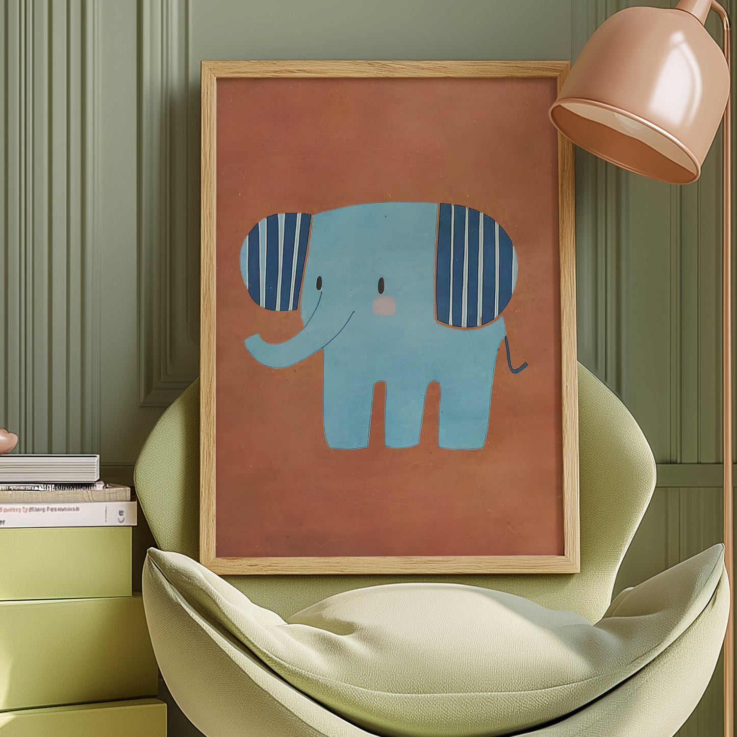 Blue Striped Elephant