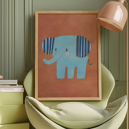 Blue Striped Elephant