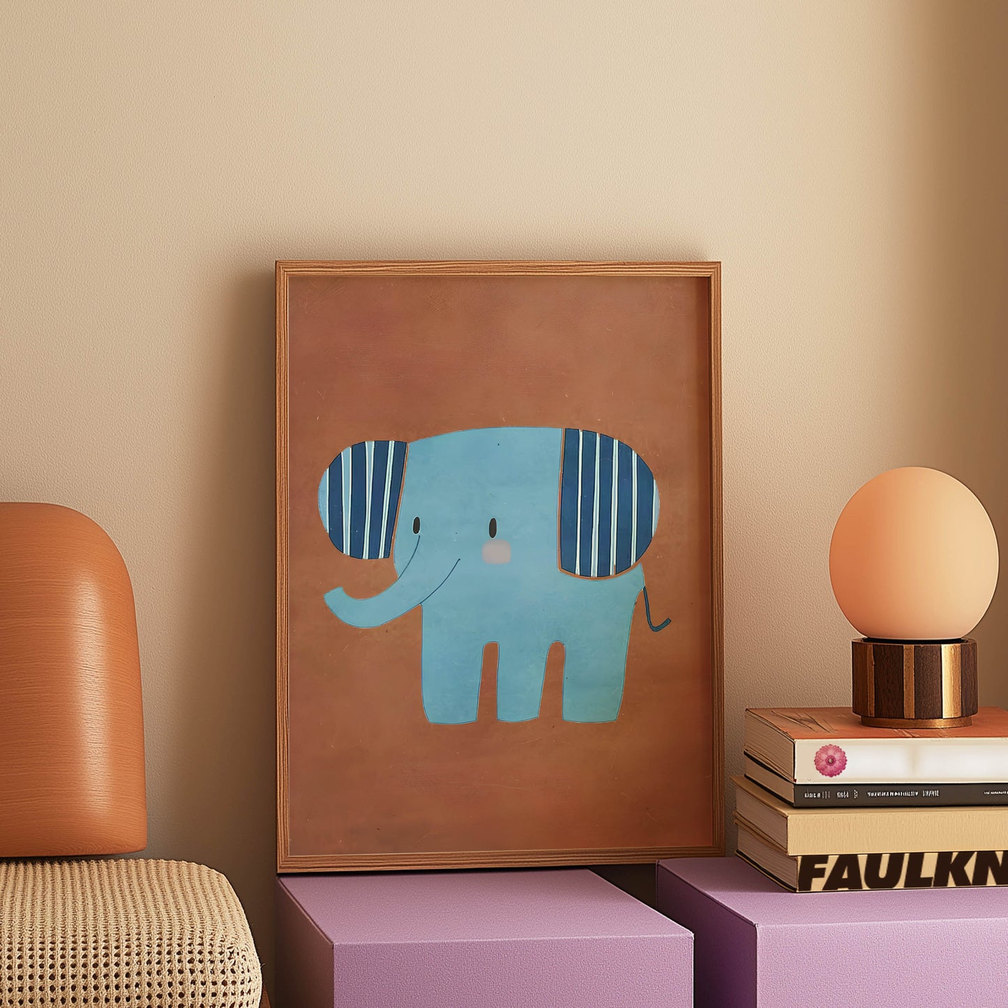 Blue Striped Elephant