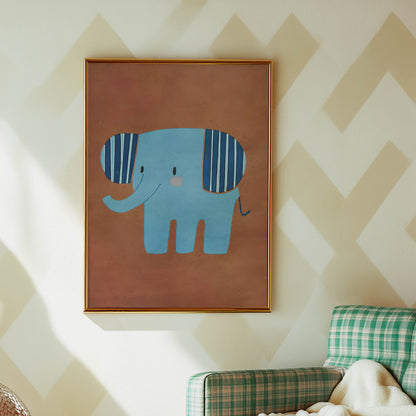 Blue Striped Elephant
