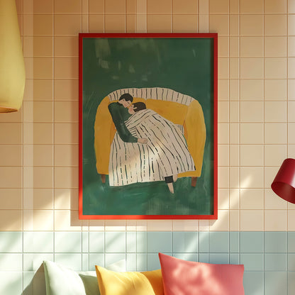 Couple Yellow Sofa