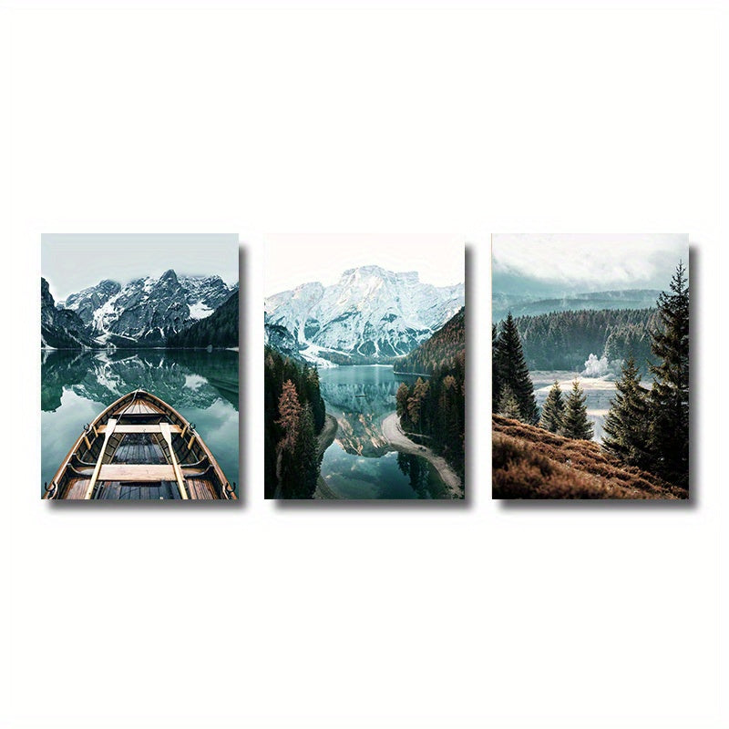 Set of 3 Nordic Nature Landscape Posters