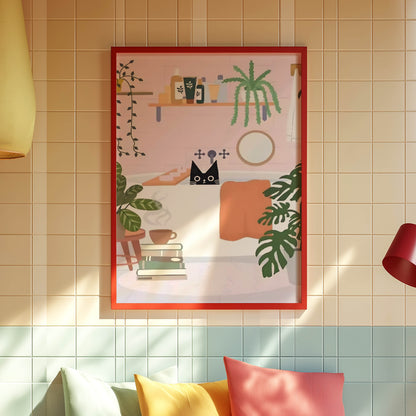 Cat Pink Bathroom