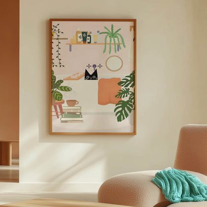 Cat Pink Bathroom