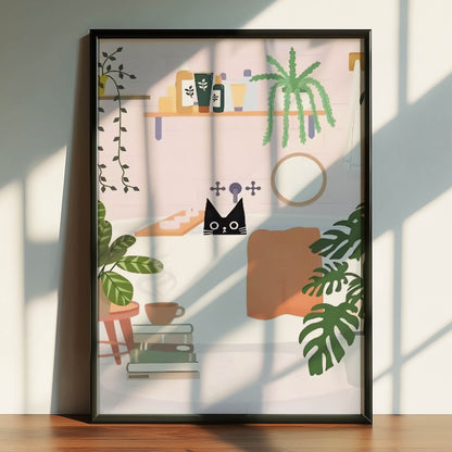 Cat Pink Bathroom