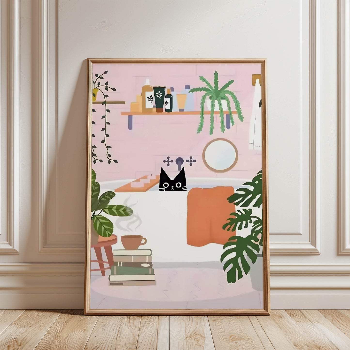 Cat Pink Bathroom
