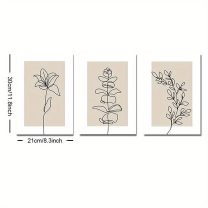 Set of 3 Boho Style Art Posters