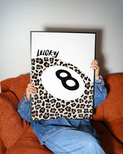 Leopard Lucky 8 Ball