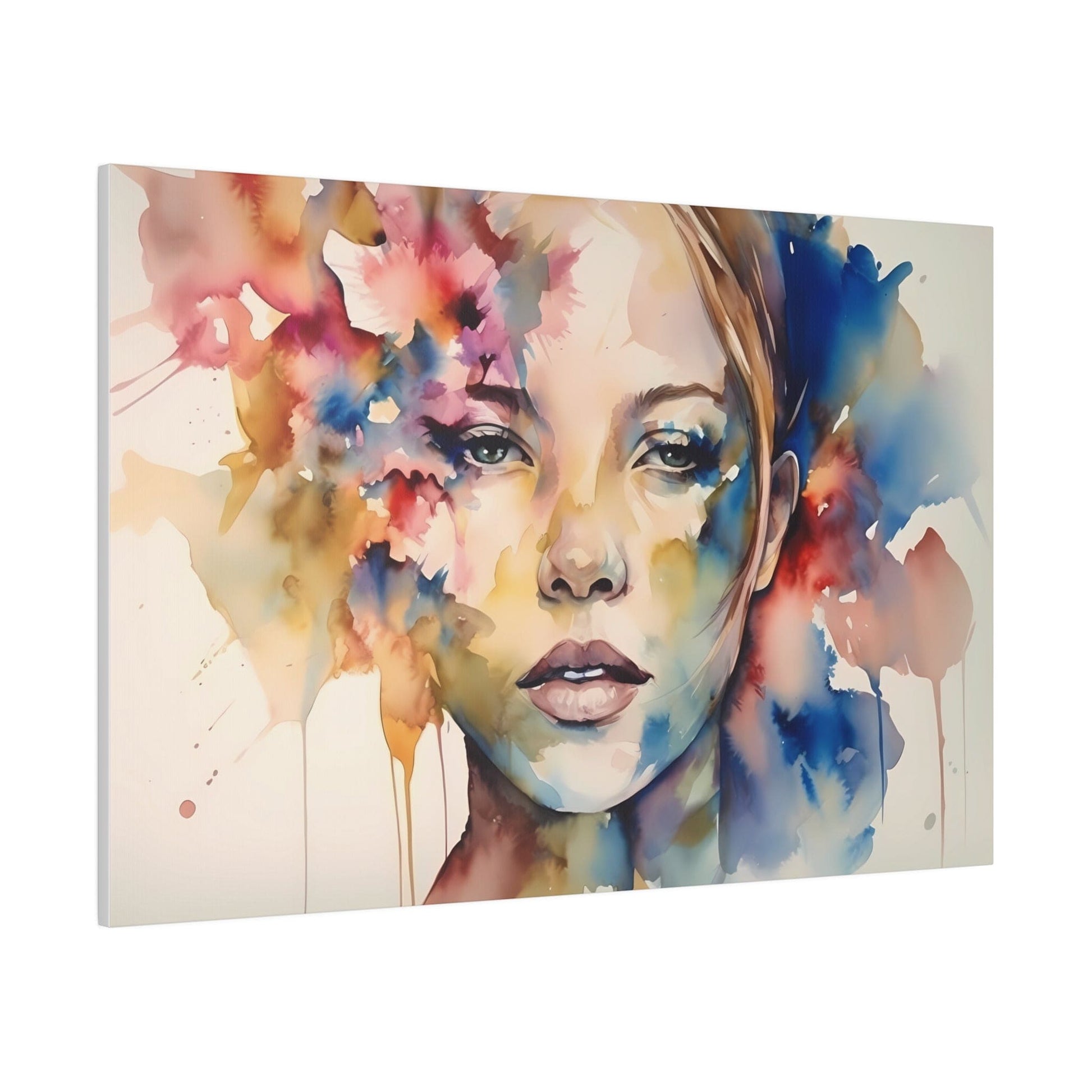 24 x 36 Watercolor Wash I by Natasha Marie Framed Wall Art Canvas - Fine  Art Canvas