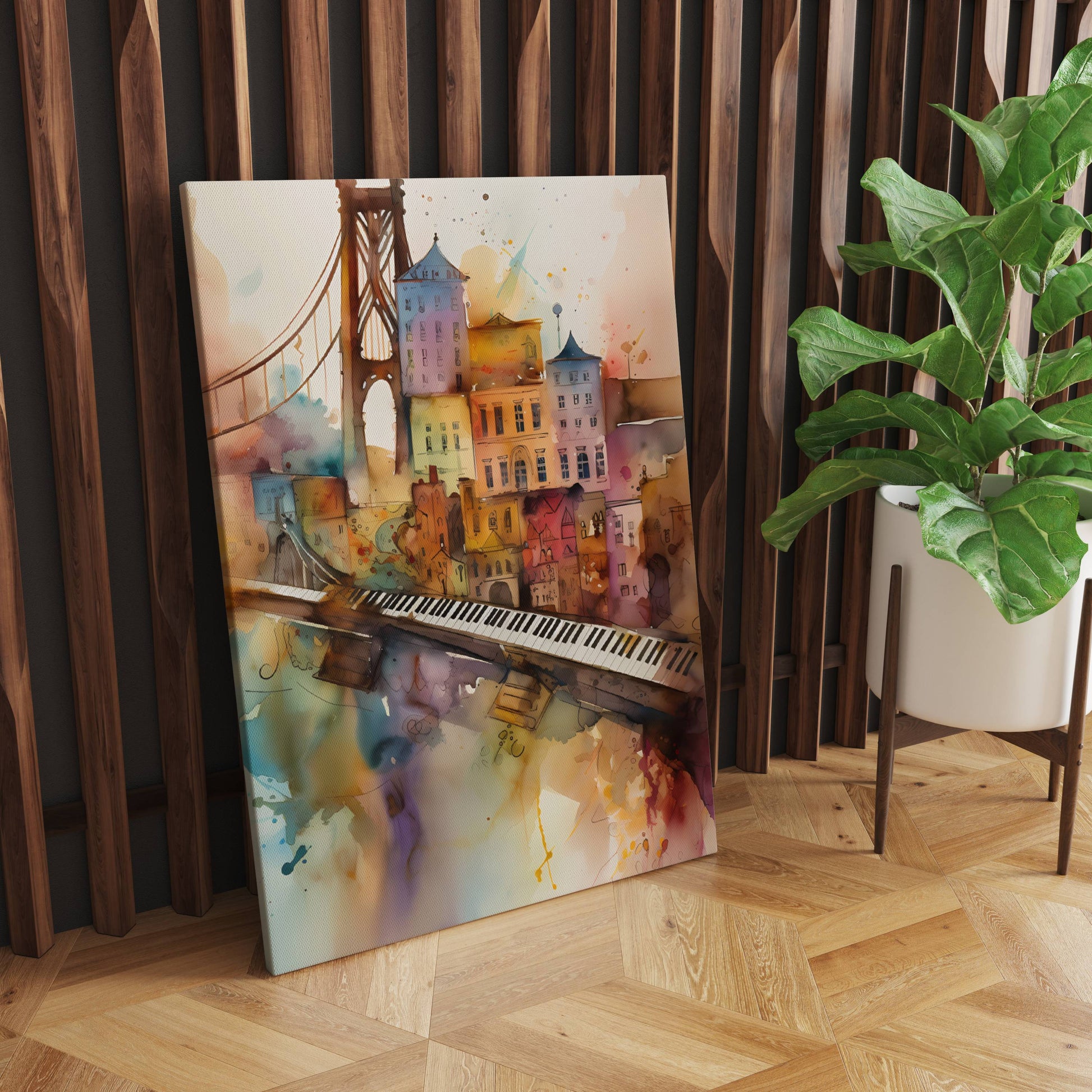 Watercolor painting or Watercolor prints - Top angle