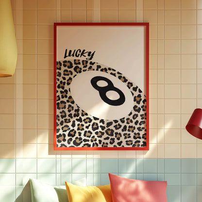 Leopard Lucky 8 Ball