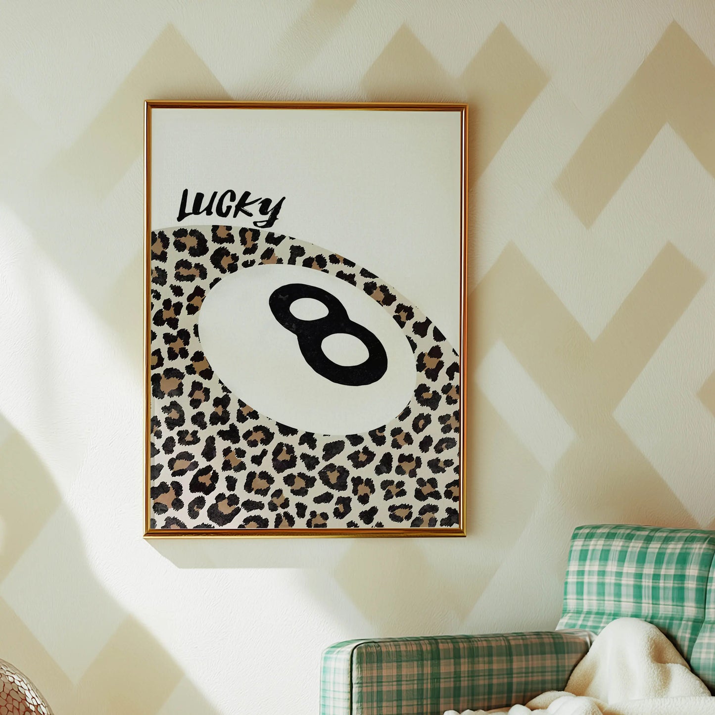Leopard Lucky 8 Ball