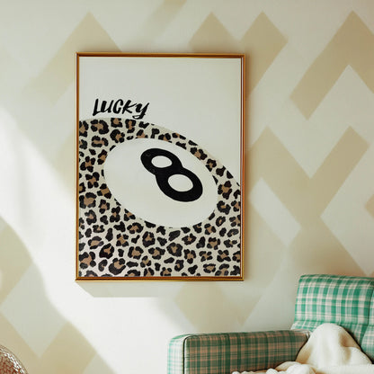 Leopard Lucky 8 Ball