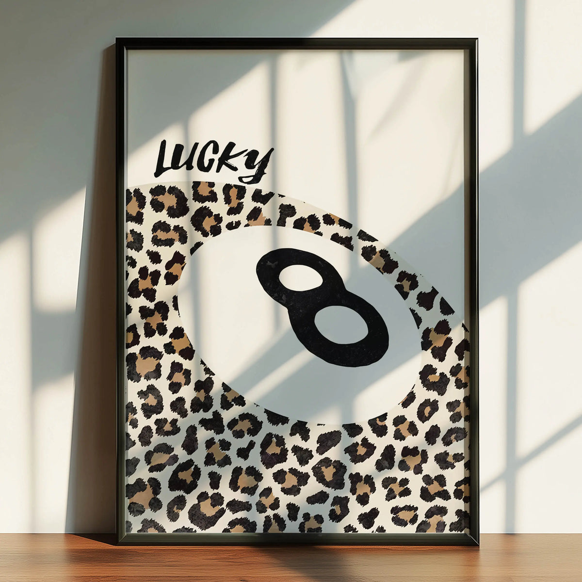 Leopard Lucky 8 Ball