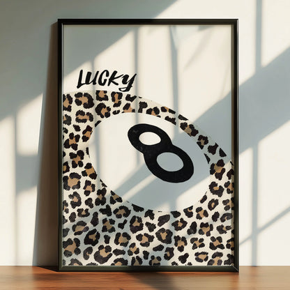 Leopard Lucky 8 Ball