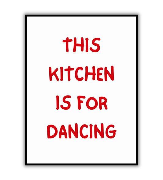 This kitchen is for dancing