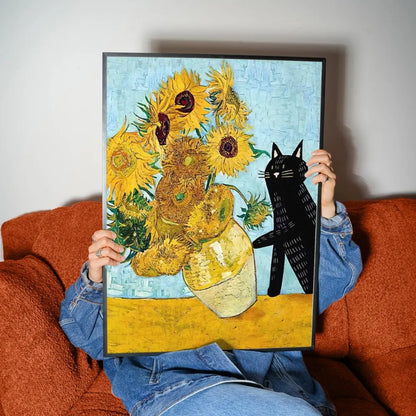 Funky Black Cat