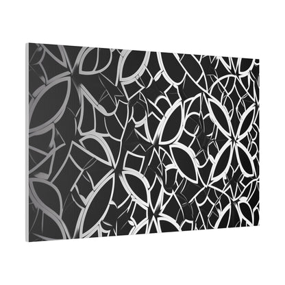 black and white art print  - side angle