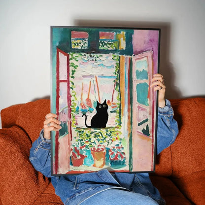 Funky Black Cat