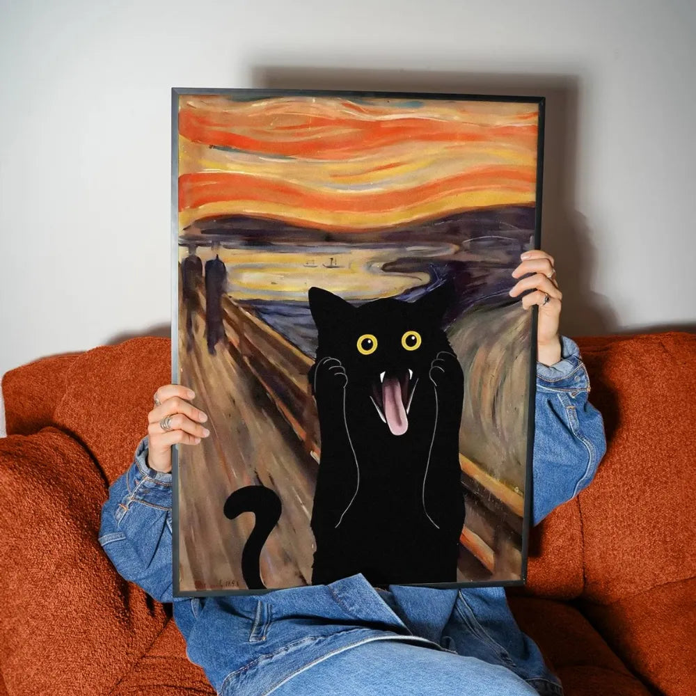 Funky Black Cat