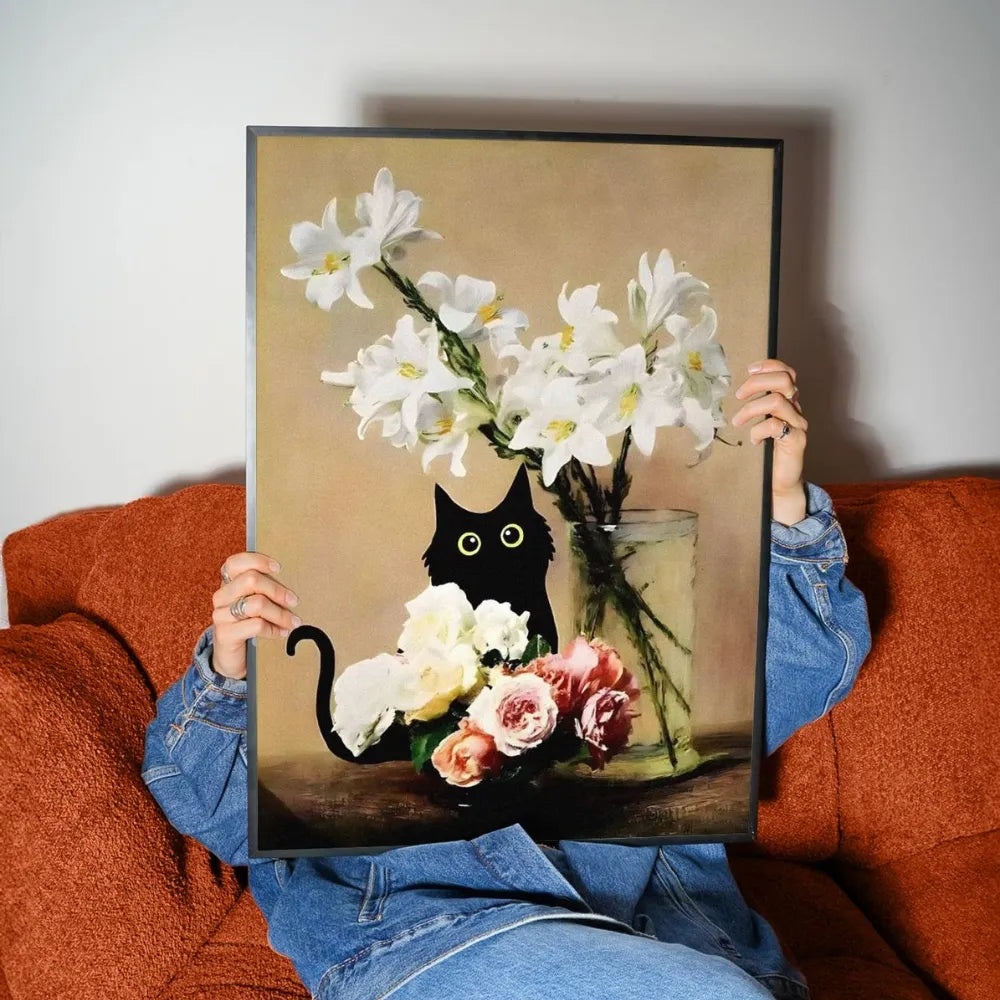 Funky Black Cat