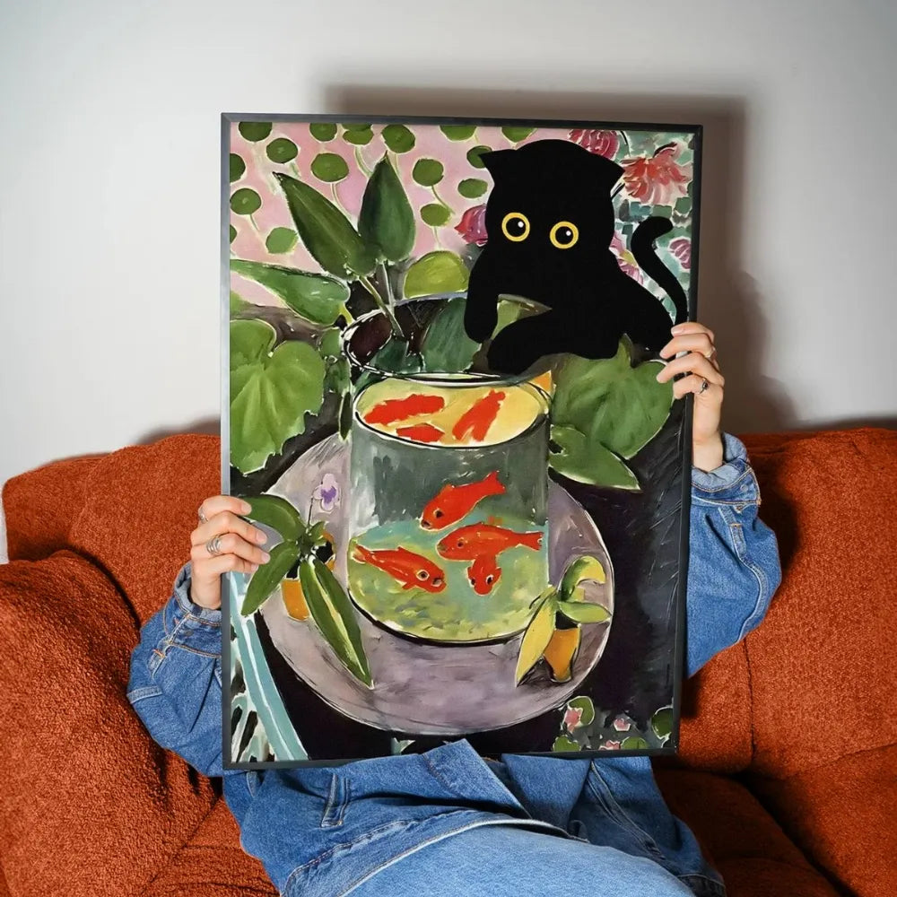 Funky Black Cat