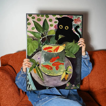 Funky Black Cat