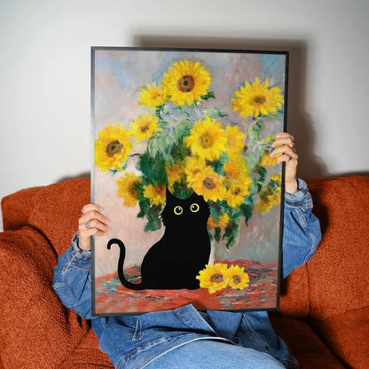 Funky Black Cat