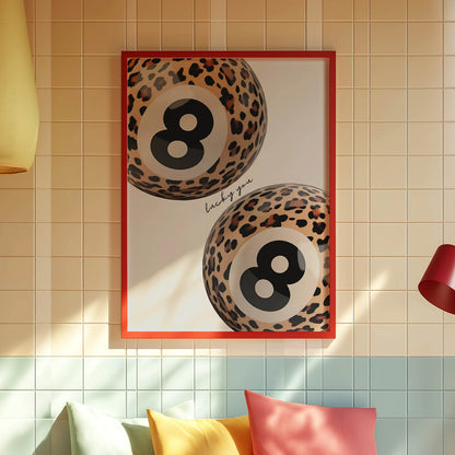 Leopard Lucky 8 Ball