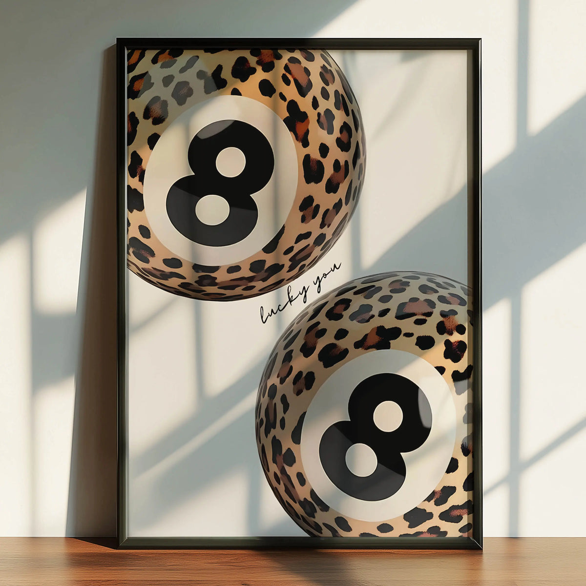 Leopard Lucky 8 Ball