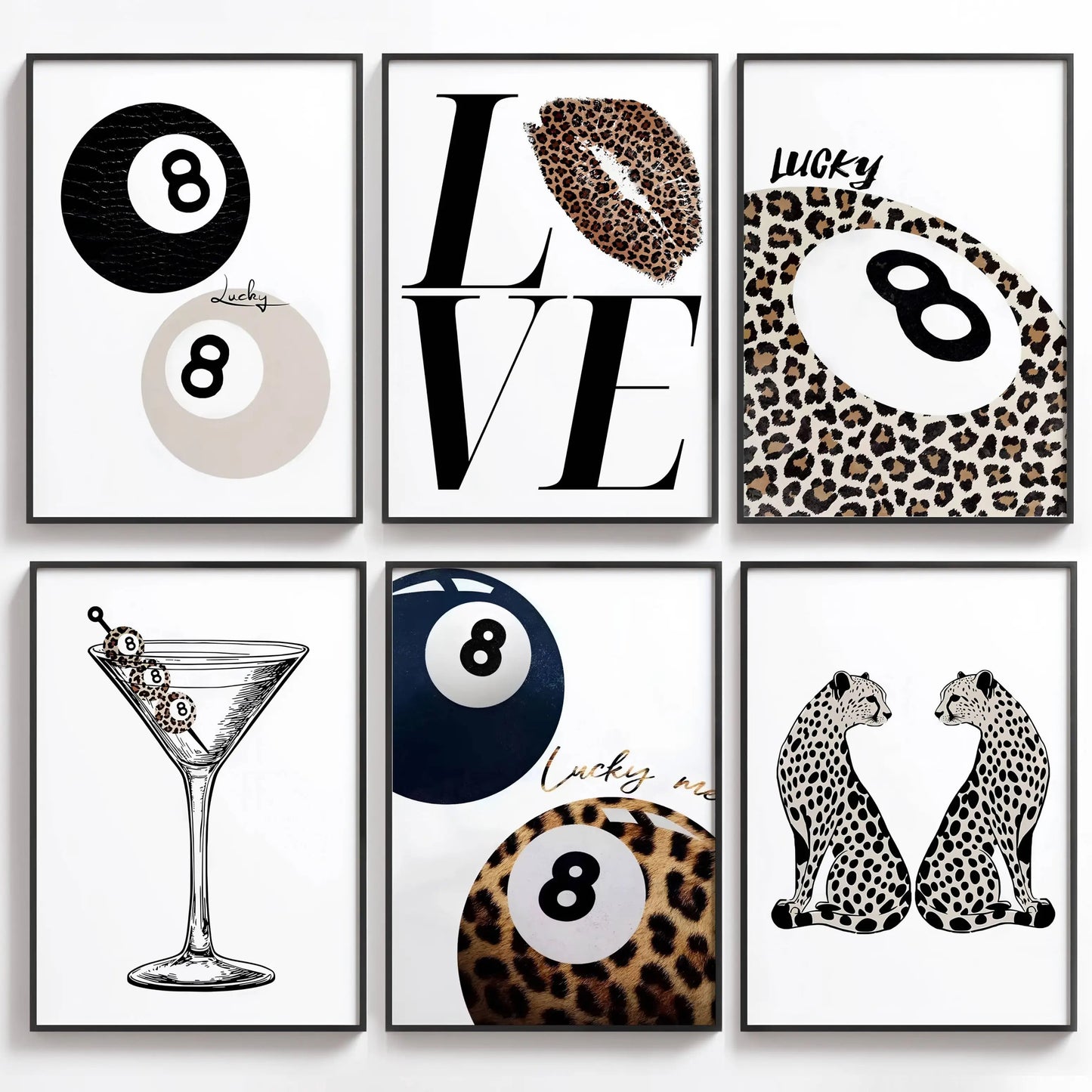 Leopard Lucky 8 Ball
