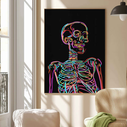 Colorful skeleton