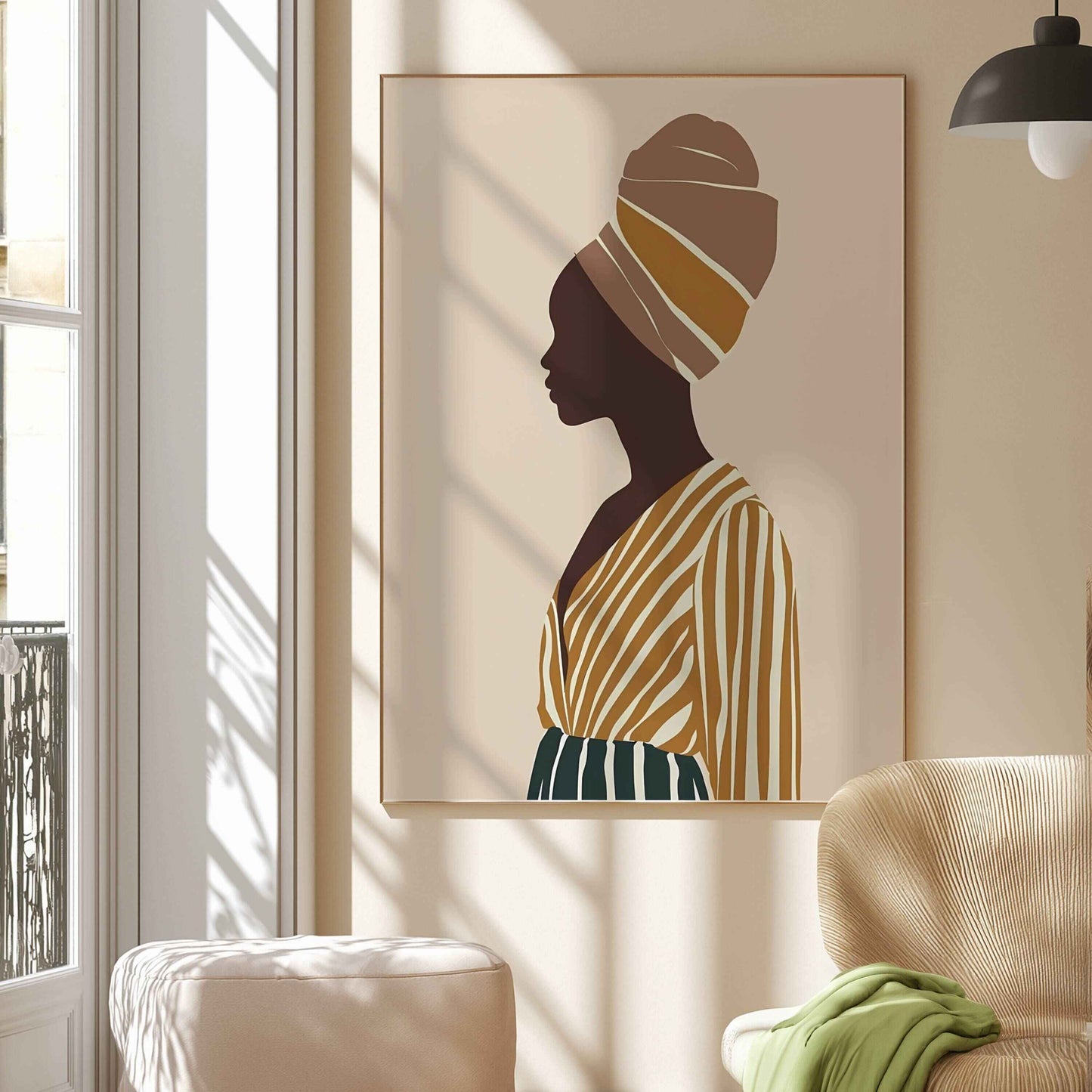 Turbaned Woman Silhouette