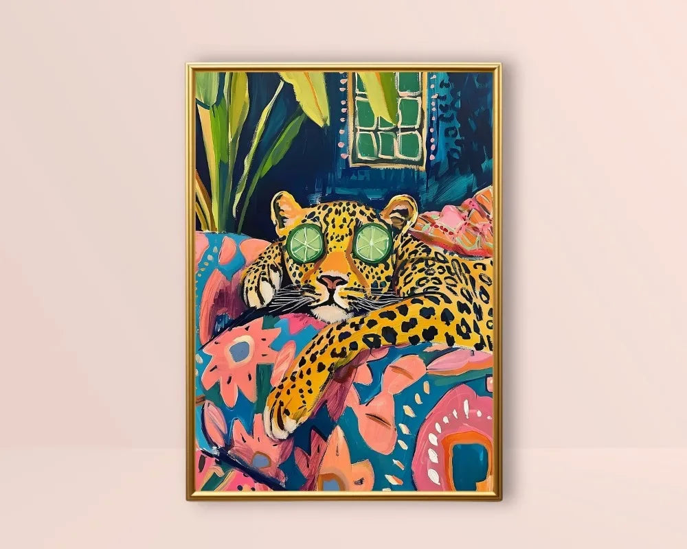 Funny Black Cat & Leopard