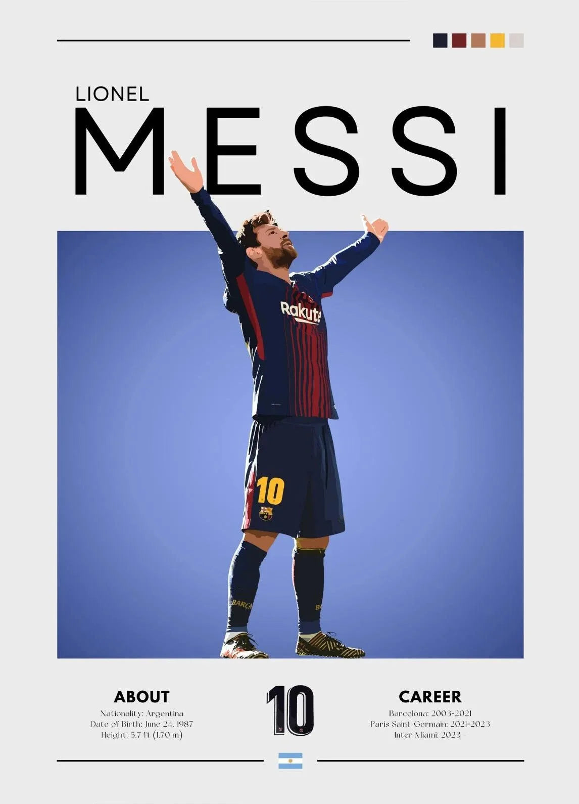 Famous Football Sports Celebrity Posters