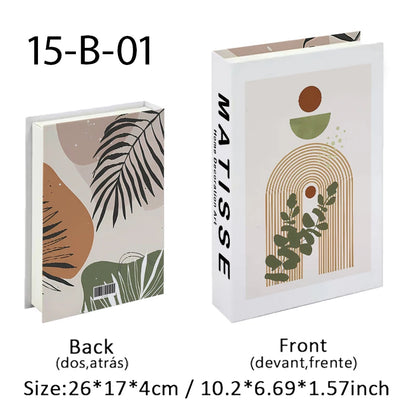 Abstract Bauhaus Luxury Decorative Books Boho Fake Book Storage Box Home Decor Coffee Table Shlef Bedroom Living Room Decoration