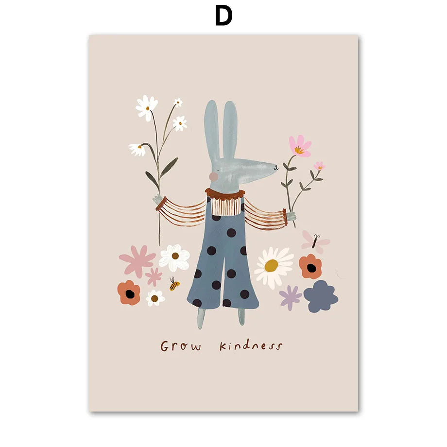 Funny Scooters Spotted Dog Bear Rabbit Duck Poster
