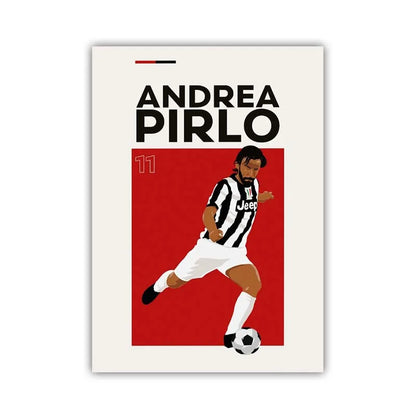 Football Stars Poster – Haaland & Salah Wall Art