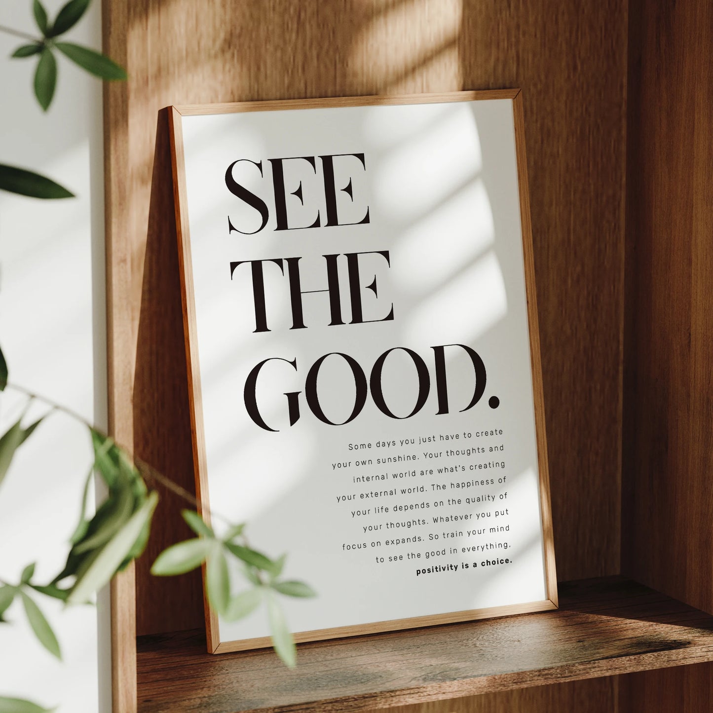 See The Good Printable Inspirational Quote Wall Art