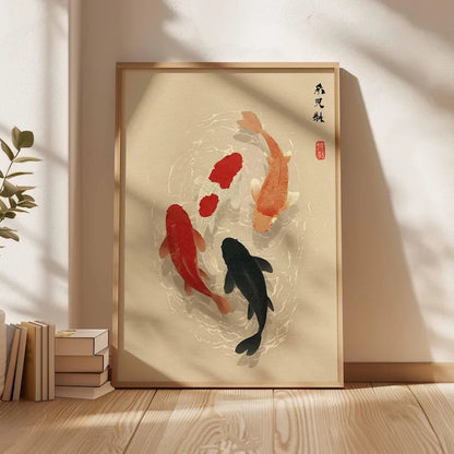Japanese Koi Fish Poster