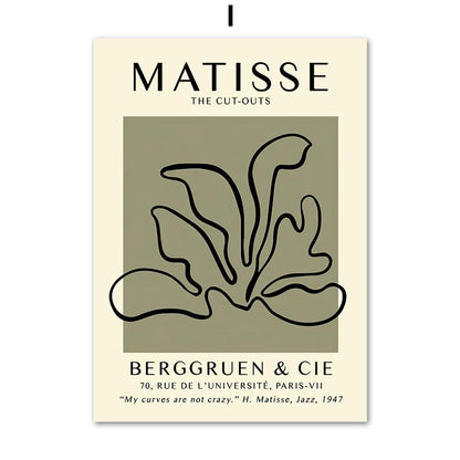 Matisse Abstract Flower Woman Posters